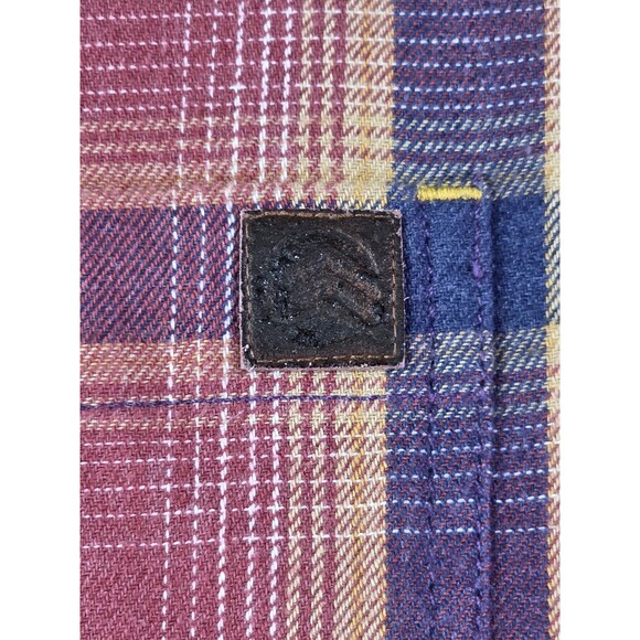 SOLARIS Men's Large Flannel Long Sleeve Button Up Shirt - Picture 5 of 8